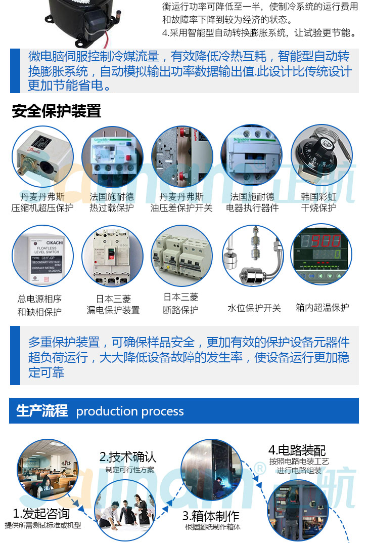 可程式高低温试验箱保护装置